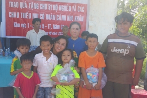 Cecd delivers gifts for 51 poor households and vulnerable children in Ca Mau